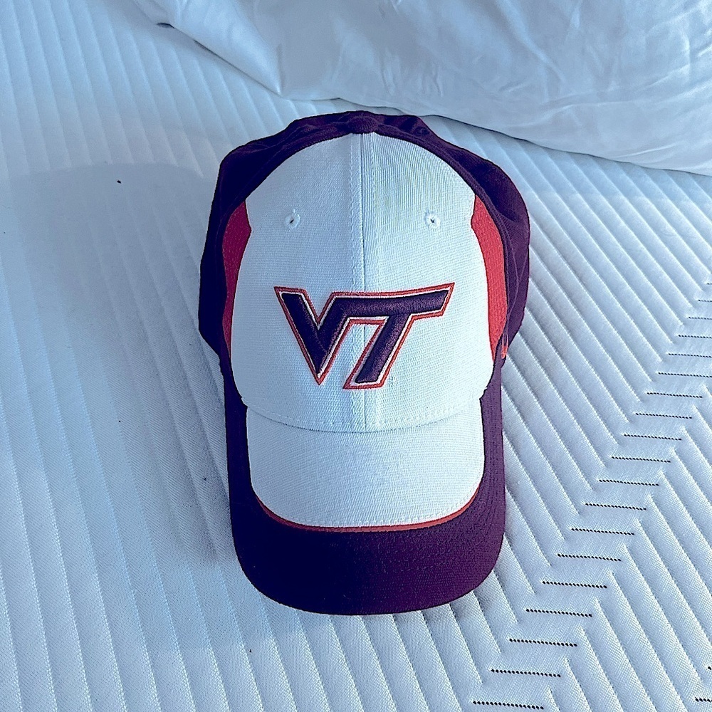 Virginia Tech Hokies NCAA Maroon Orange Nike Dri Fit Stretch Fitted Hat One Size